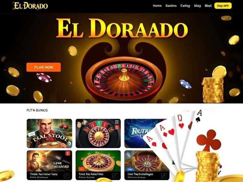 Experience the golden thrill of gambling at El Dorado Casino. Enjoy top slot machines, live table games, poker, and more with real money prizes. New players get a welcome bonus when they register today.